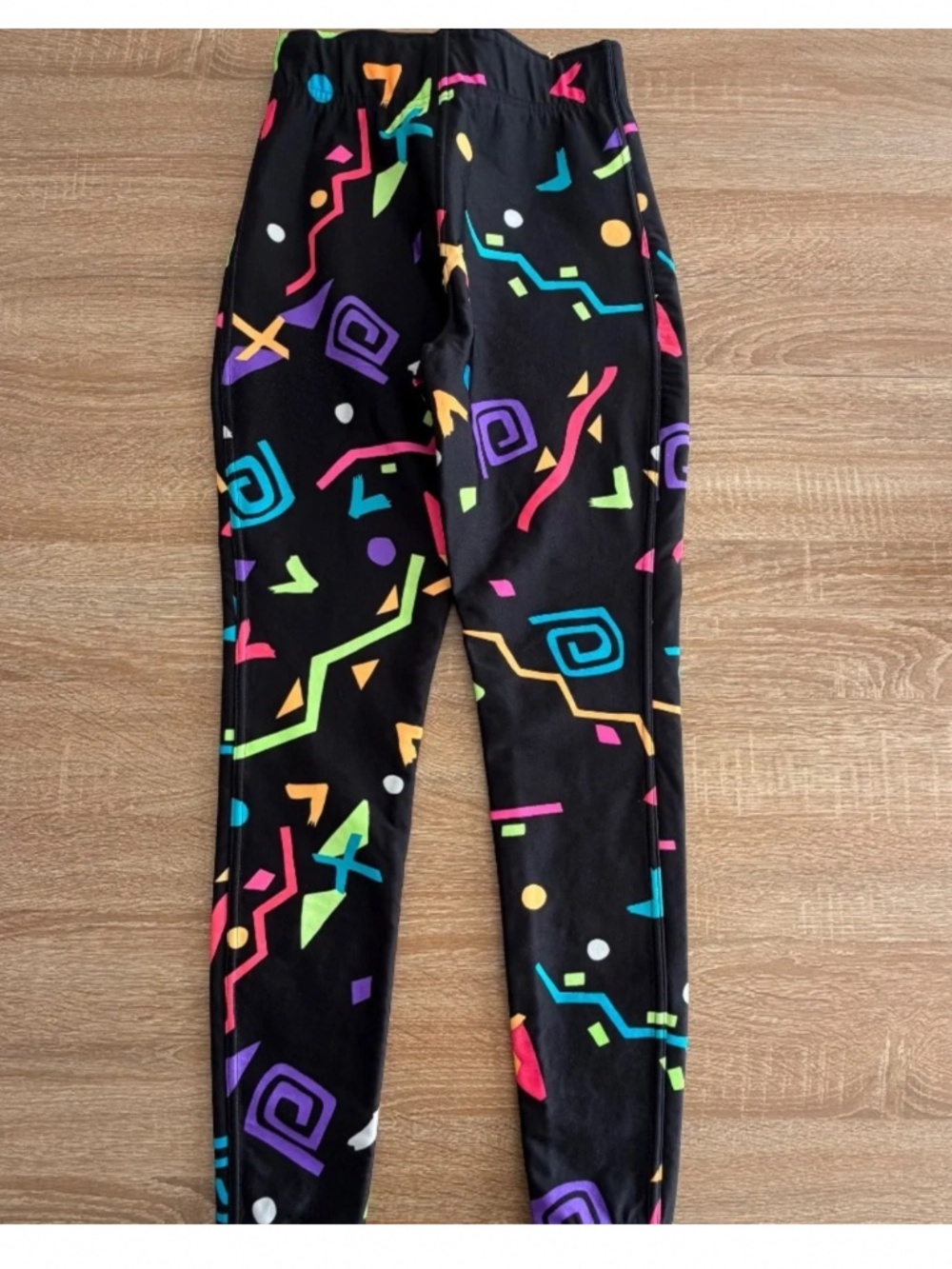 OBERMEYER VINTAGE Ski Pants Snow Classic 80s 90s Geometric Neon Women’s Medium - Picture 3 of 6